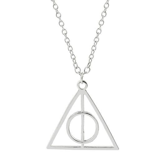 Harry Potter Luna & Deathly Hallows Rotatable Pendant Necklace