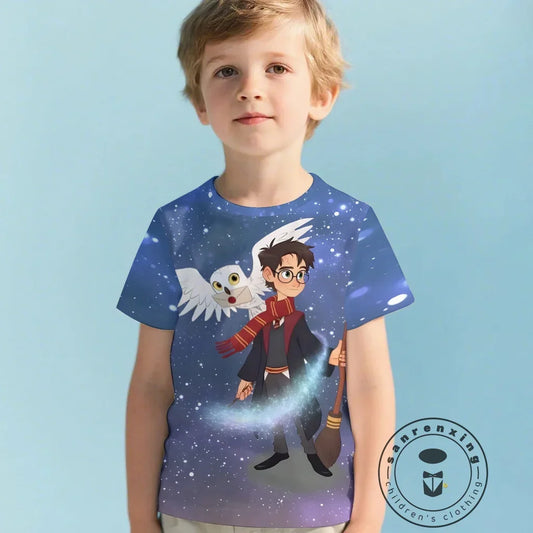 Harry Potter 3D Printed T-Shirt for Kids