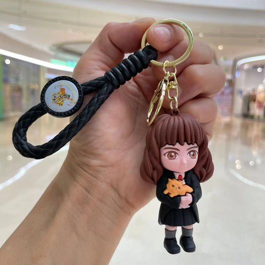 5PCS Anime Harry Potter Figure Keychain Set