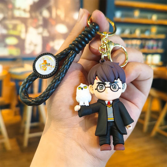 Cartoon Harry Ron PVC Keychain