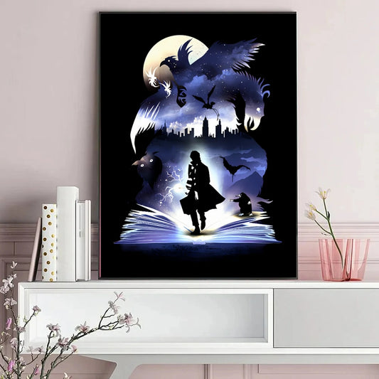 Cartoon Owl Magic Book 5D DIY Diamond Painting Kit