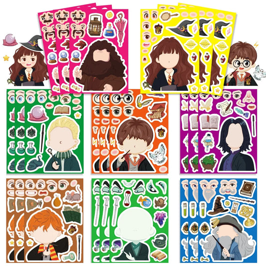 Hogwarts Wizarding School Q-Version Sticker Set
