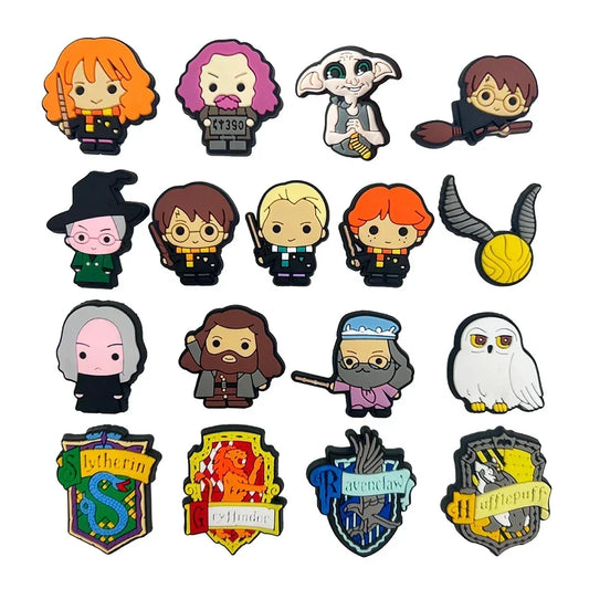17pcs Harry Potter Anime Shoe Charms Set