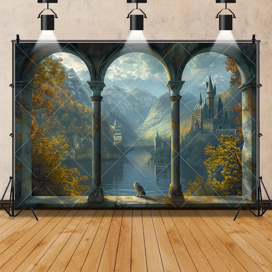 Magic Castle Witches & Wizards School Backdrop