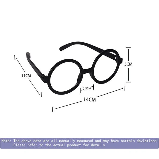 6/12/18PCS Wizard Round Frame Glasses