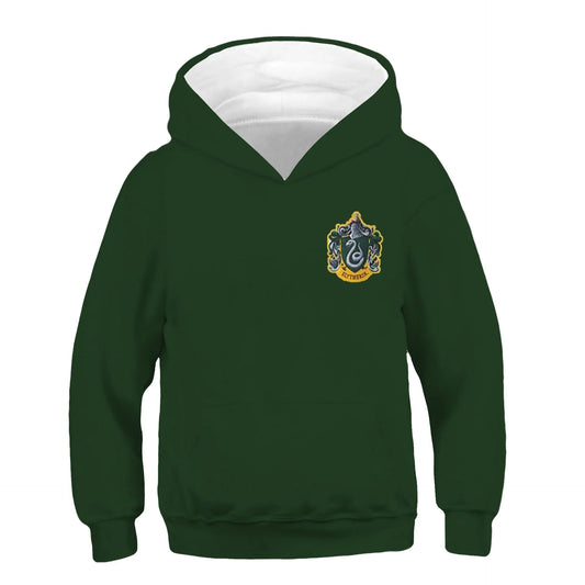 Inspired Slytherin, Hufflepuff & Ravenclaw Hooded Sweatshirts