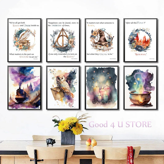 Classic Wizard Movie Quotes Canvas Poster