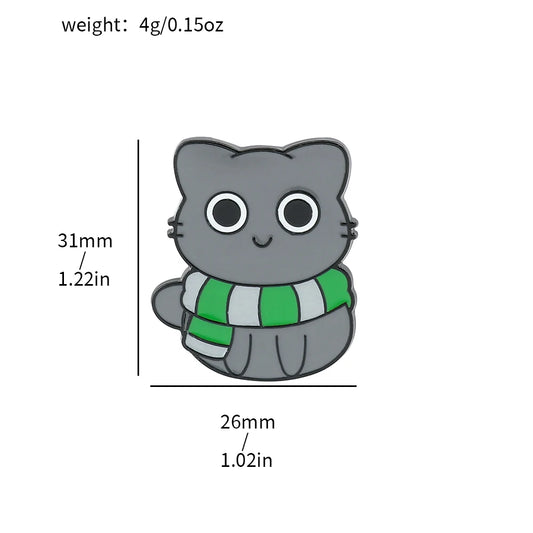 Cat Magic School Enamel Pin